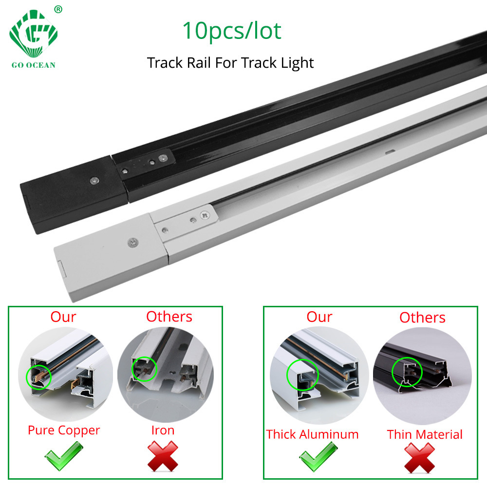 Commercial Lighting Strip 2/3/4 Wires Led Track Lights Accessories LED Track Light Rail