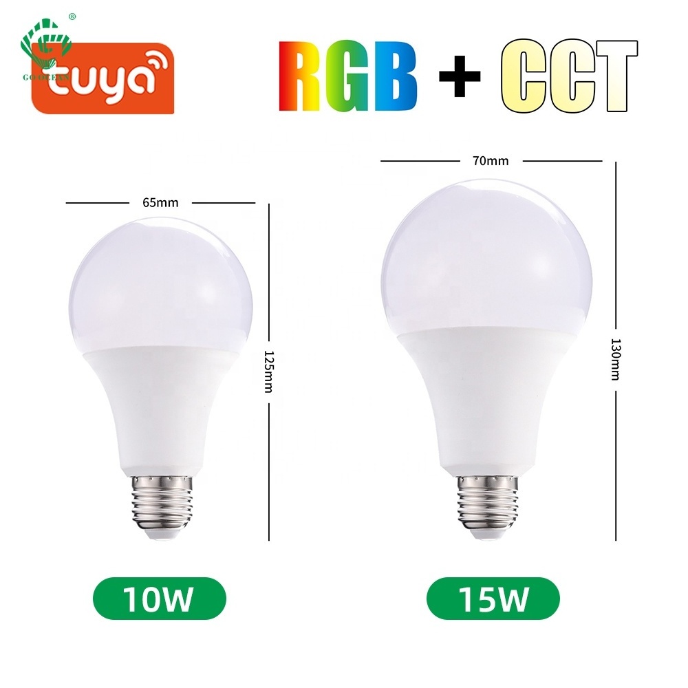 Tuya Alexa Lamp 10w 15w Lightbulb B22 E26 E27 Bulb Lamp Smart Led Bulb Smart Bulb Wifi Rgb AC Luces Led Bluetooth Lamp