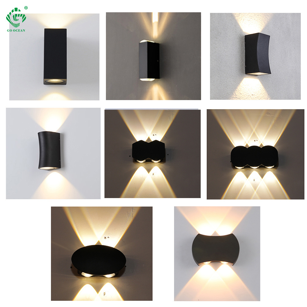 modern design with led outdoor wall light up down garden spot light outdoor wall sconces