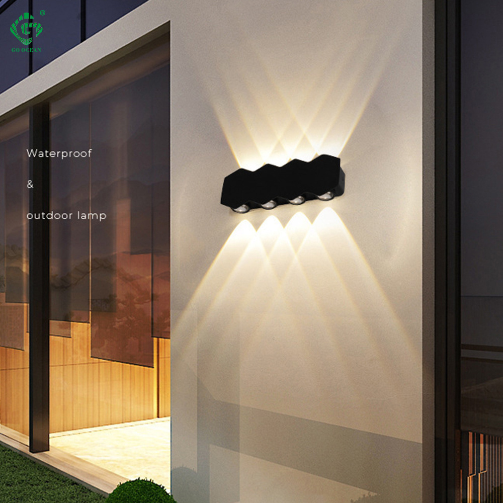 modern design with led outdoor wall light up down garden spot light outdoor wall sconces