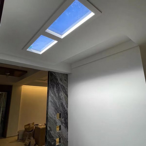 Modern Tuya APP Smart LED Ceiling Light Blue Sky Panel Aluminum Body High-Grade Simulated Sunlight Windows Roofing Roof Light