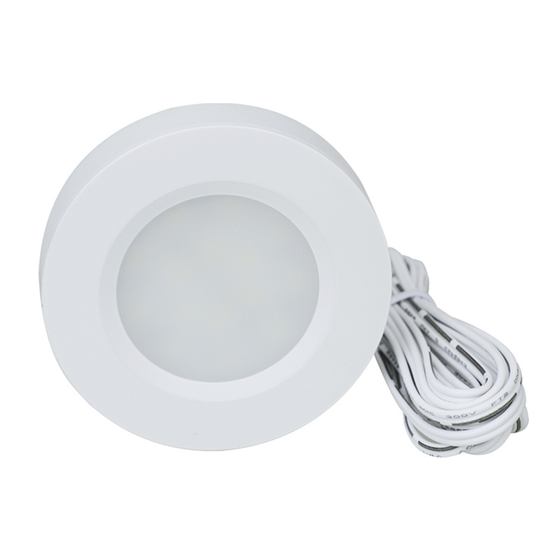 High-Efficiency 3W LED Cabinet Light 12V Wardrobe Furniture Lighting Kitchen Recessed LED Puck Lights