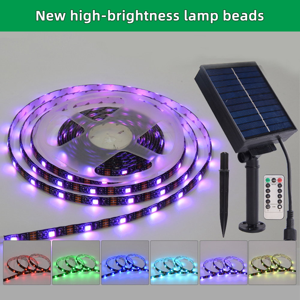 rgb smd led solar strip light led strip 5050 flexible led light strips with remote rgb bar