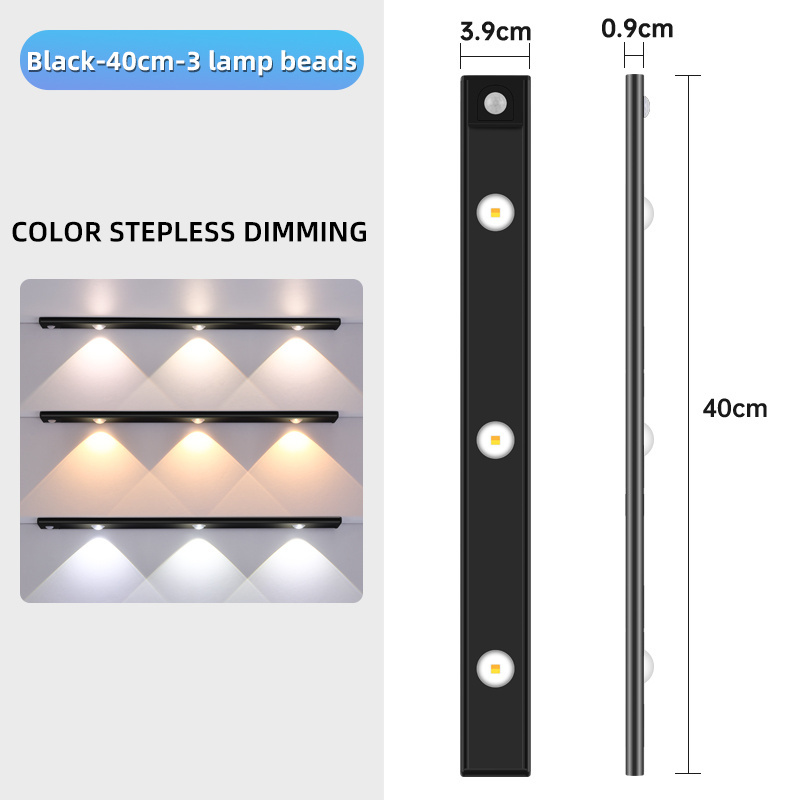 Motion Sensor Warm White Strip Shelf Dimmable Home Luminaires Ultra Thin Under Led Cabinet For Cupboard Lighting