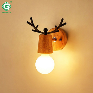 Wooden Retro Lighting Fancy Lights LED Wall Sconce Wall Bracket Lights Indoor Wall Lamp