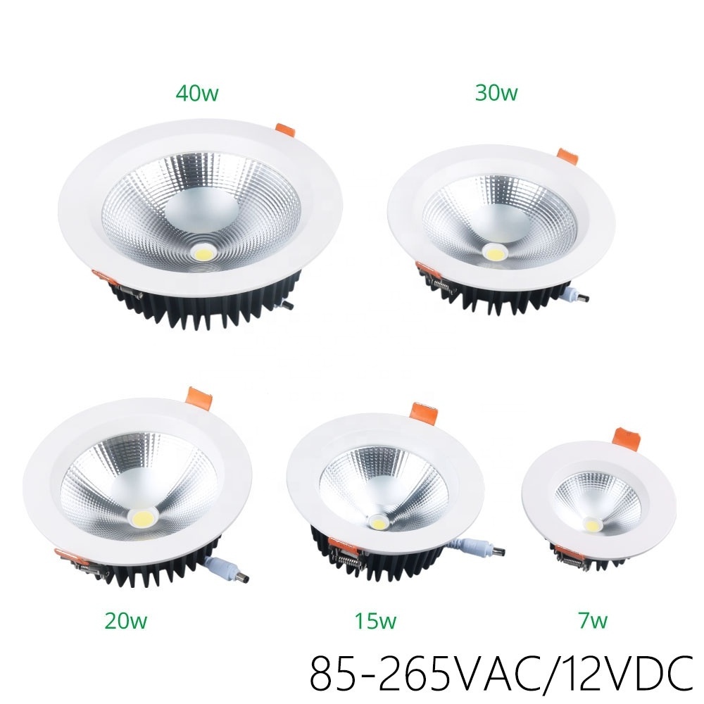 Wholesale Factory Price Aluminum Recessed Led Downlights Commerical Housing Down Light