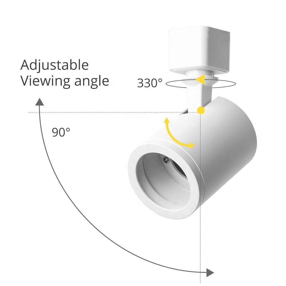 Adjustable Recessed LED Track Lighting Ceiling Spotlight GU10 Magnetic Track Light Rail Light