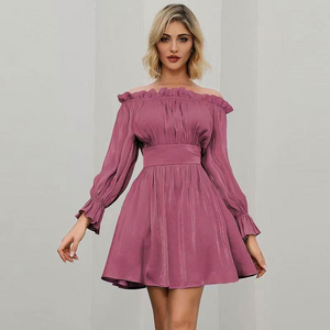 Korean Style Latest New Arrival Sexy Summer Short Dress With A Tight Waist Casual Clothes Women Dresses