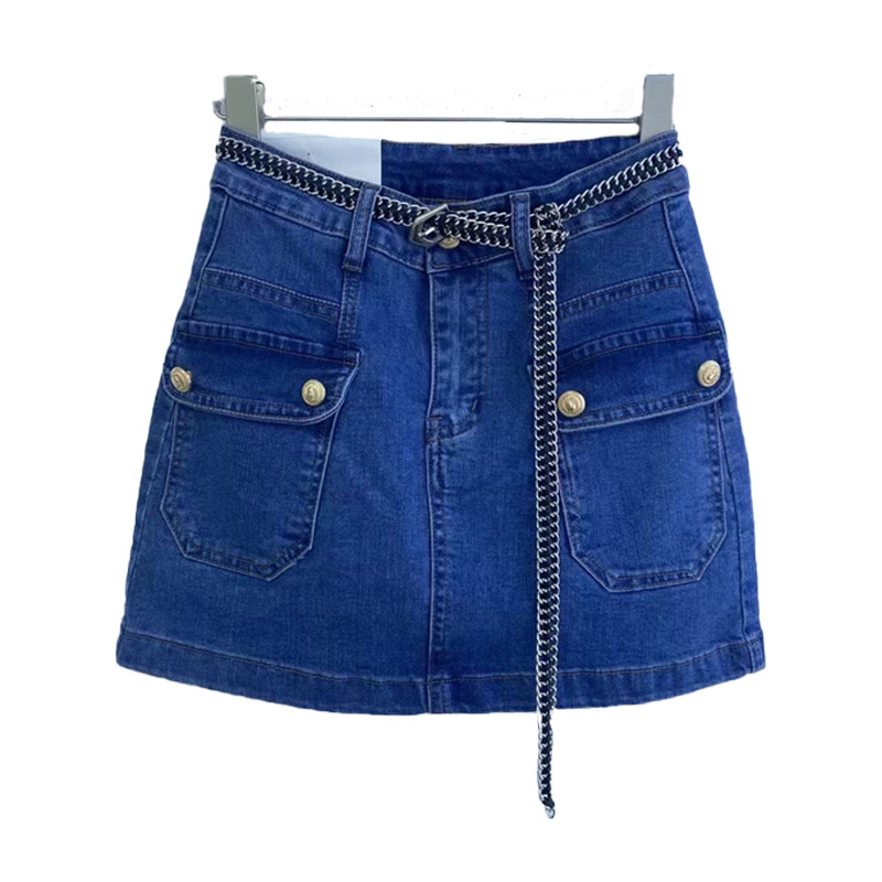 2022 New Arrival Fashion Mini Denim Skirt Fashionable Jean Skirt Blue Denim Jeans Short Skirt