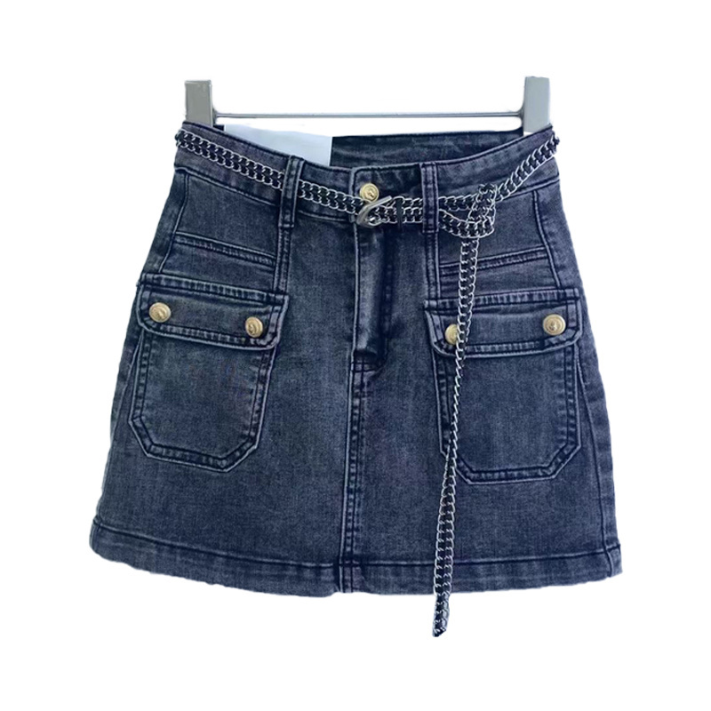 2022 New Arrival Fashion Mini Denim Skirt Fashionable Jean Skirt Blue Denim Jeans Short Skirt