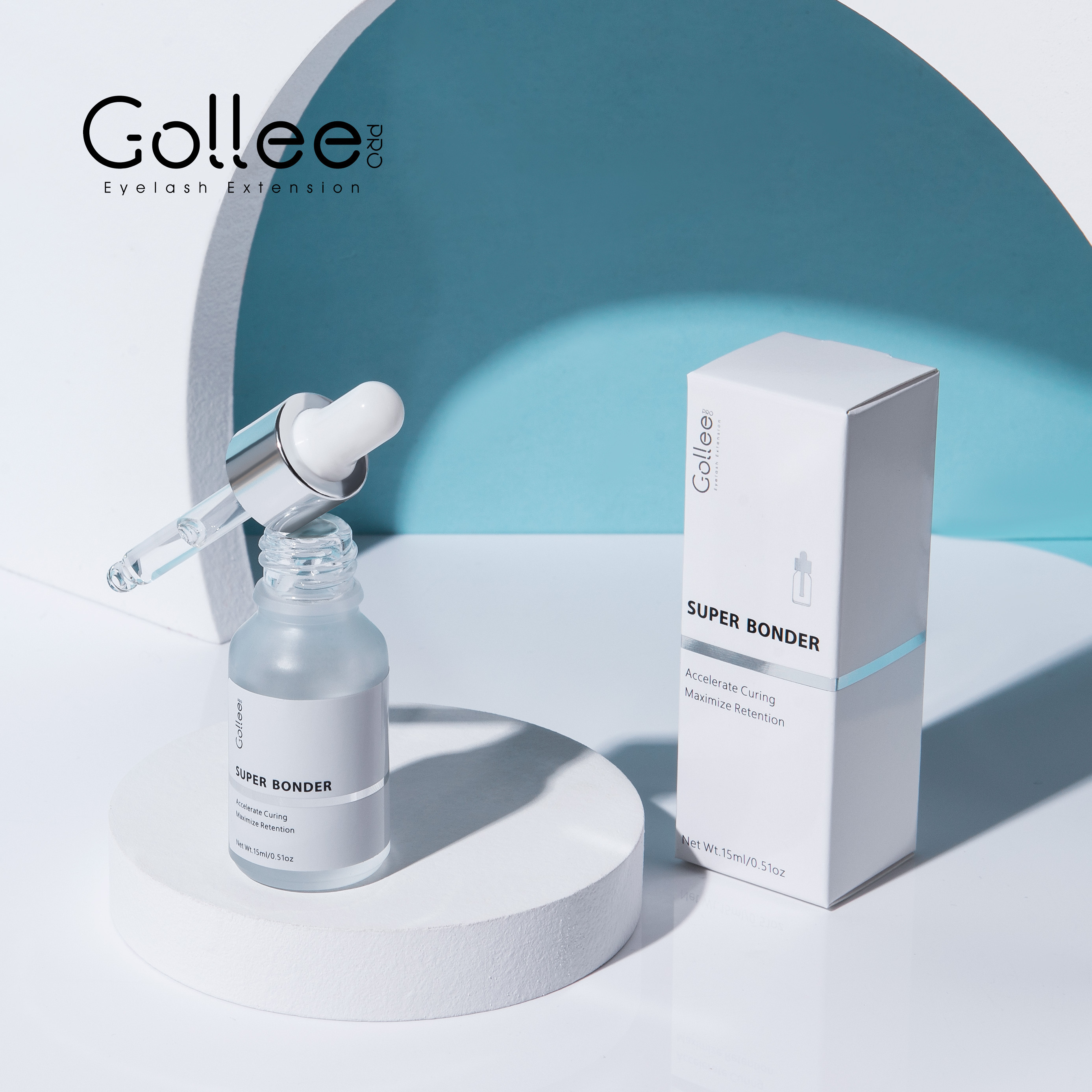 Gollee Super Bonder Hypoallergenic Super Bond Sign Medical Grade Bottle Low Humidity Extra Strong Eyelash Extension Glue