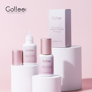 Gollee Pink Glue Low Humidity Color Super Strong Cluster Long Last Diy Adhesive Korea Pink Eye Lash Extension Glue Lashes Glue