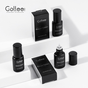 Gollee Low Humidity Super Lasting Oil Proof Permanent Black Eyelash Extension Glue 5-6 Weeks