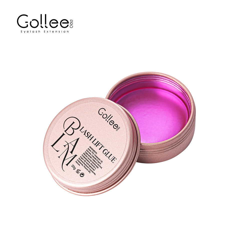 Gollee Private Label Glue Lashglue Vegan Balm Strong Lash Lift Perm Adhesive Fruity Scent Glue Balm Lifting Customized Kit