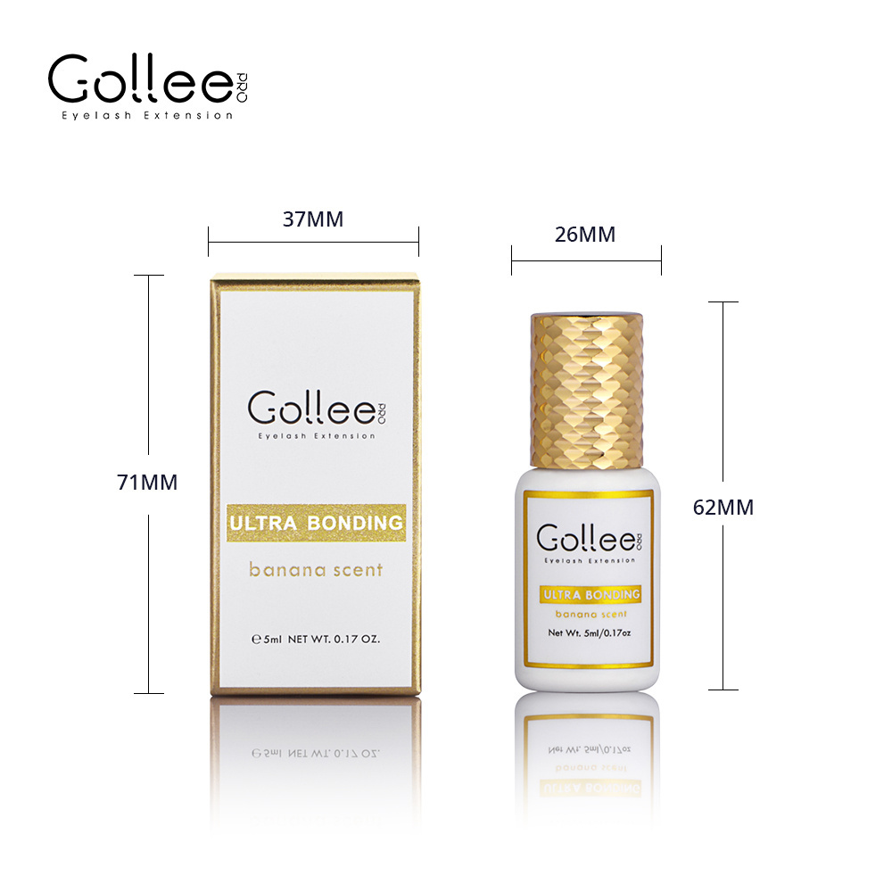 Gollee Top Safe Super  Proof Strongest Retention Cheap Personalize Customized 5ml Lash Glue