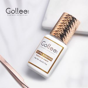 Gollee Korea Fasting Drying Black Glue For Professional Adhesive Container Fast Glue Strong Private Label Eyelash Extension