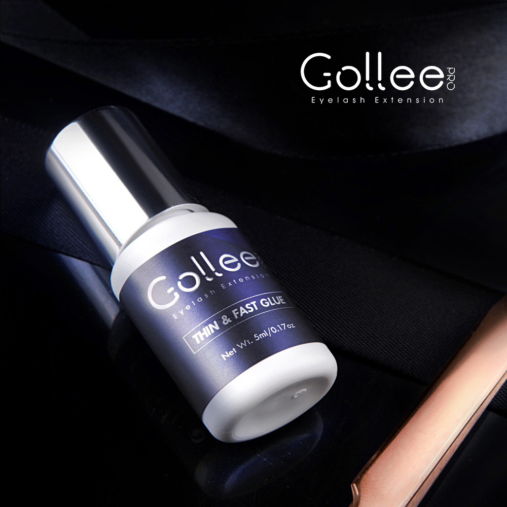 Gollee Japan 3D Oil Water Mink 0.5 Sec Premium Adhesive Smart Plus Good Retention Latex Mini Brand 1Sec 5ML Lash Glue