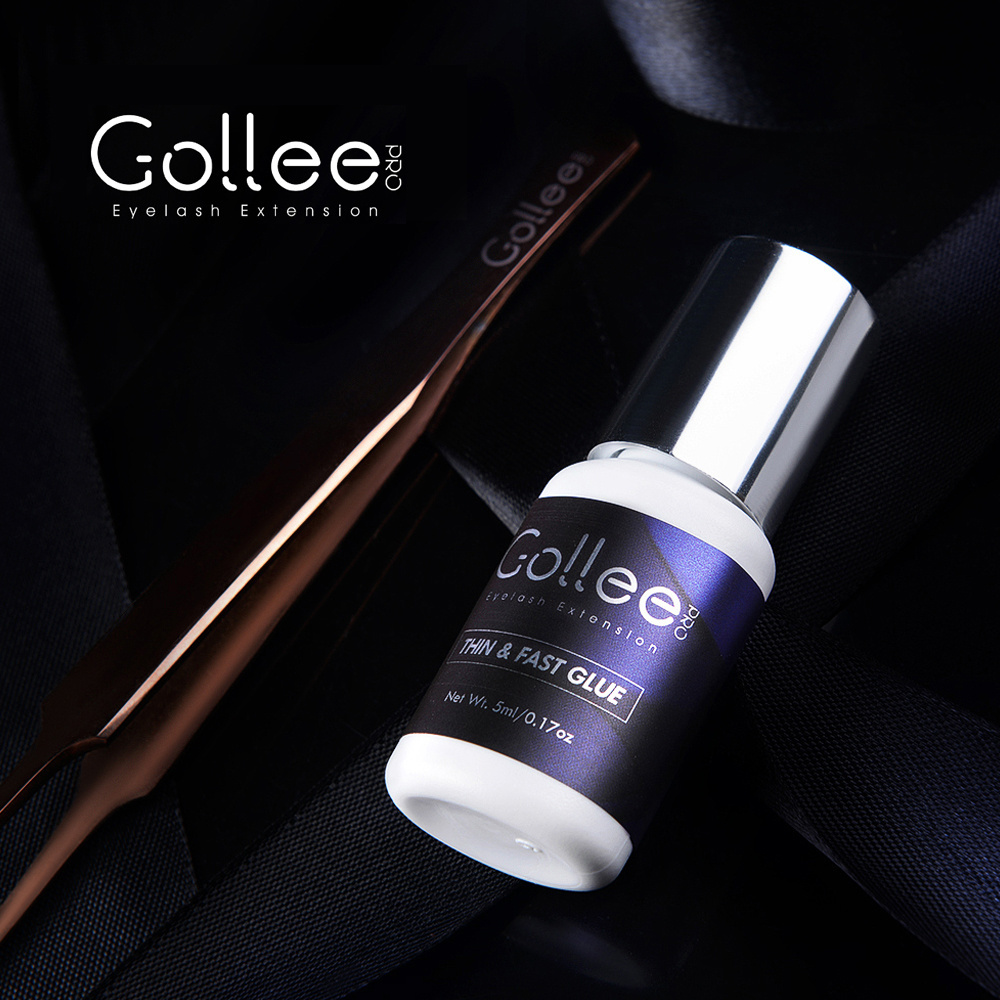 Gollee Japan 3D Oil Water Mink 0.5 Sec Premium Adhesive Smart Plus Good Retention Latex Mini Brand 1Sec 5ML Lash Glue