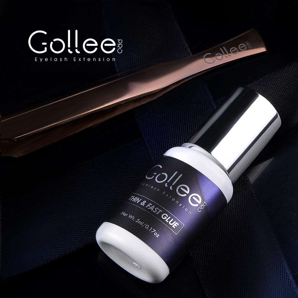 Gollee Japan 3D Oil Water Mink 0.5 Sec Premium Adhesive Smart Plus Good Retention Latex Mini Brand 1Sec 5ML Lash Glue