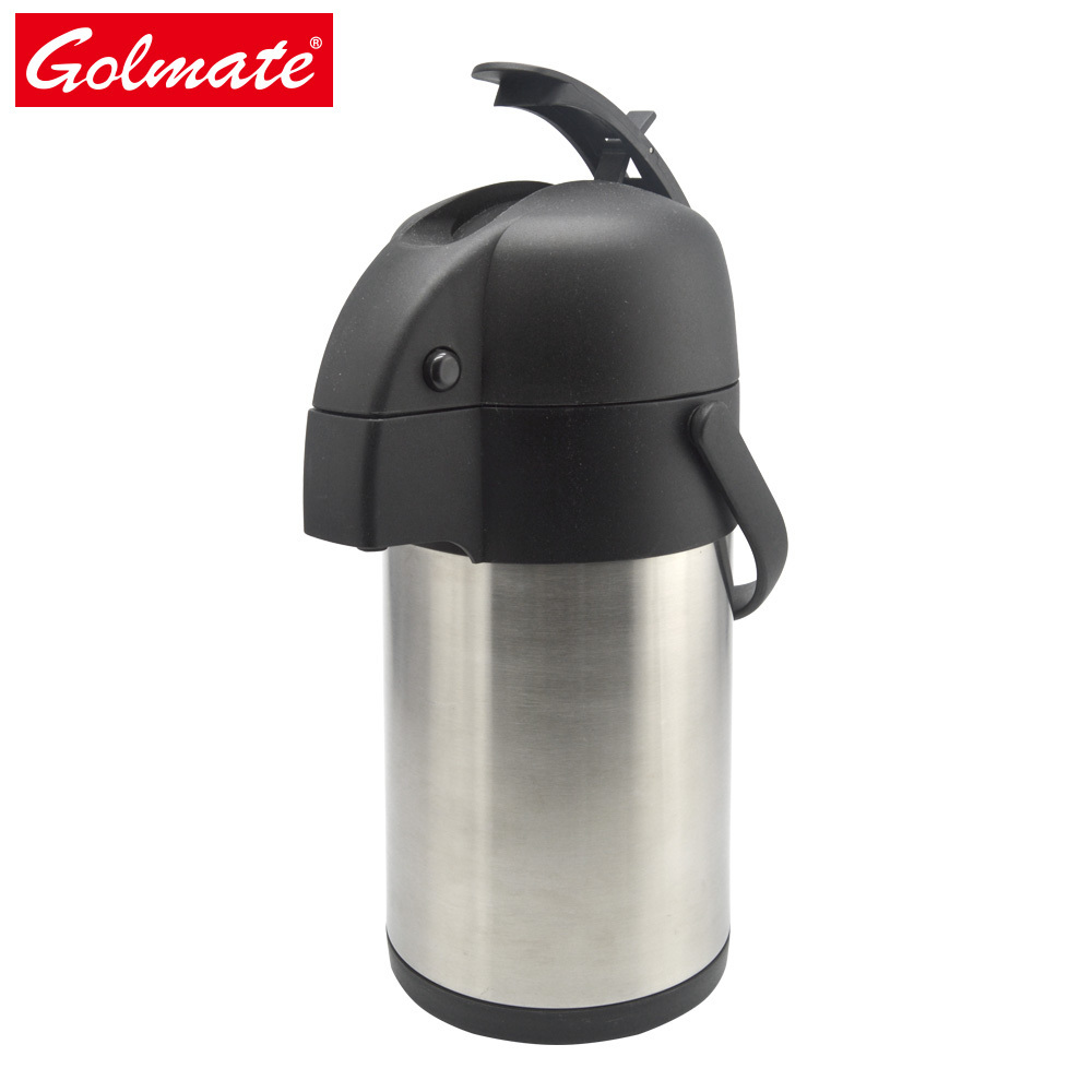 Lever pump stainless steel thermos vacuum coffee pot airpot pump pot 1.9l 2.2l 2.5l 3.0l 3.5l 4.0l