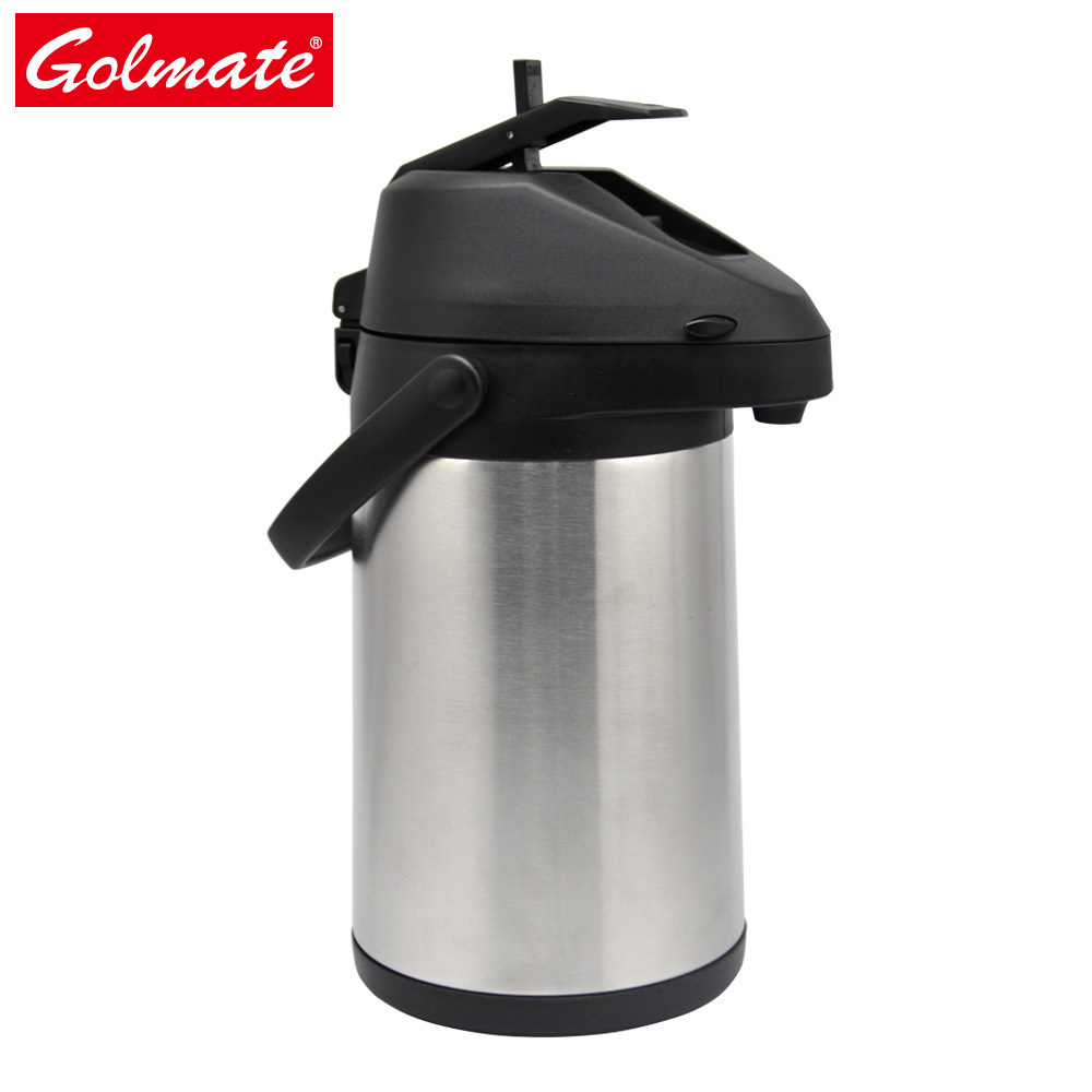 1.5L 2.5L 3.0L 4.0L 5L big flask water coffee dispenser Double wall stainless steel vacuum insulated airpot thermos