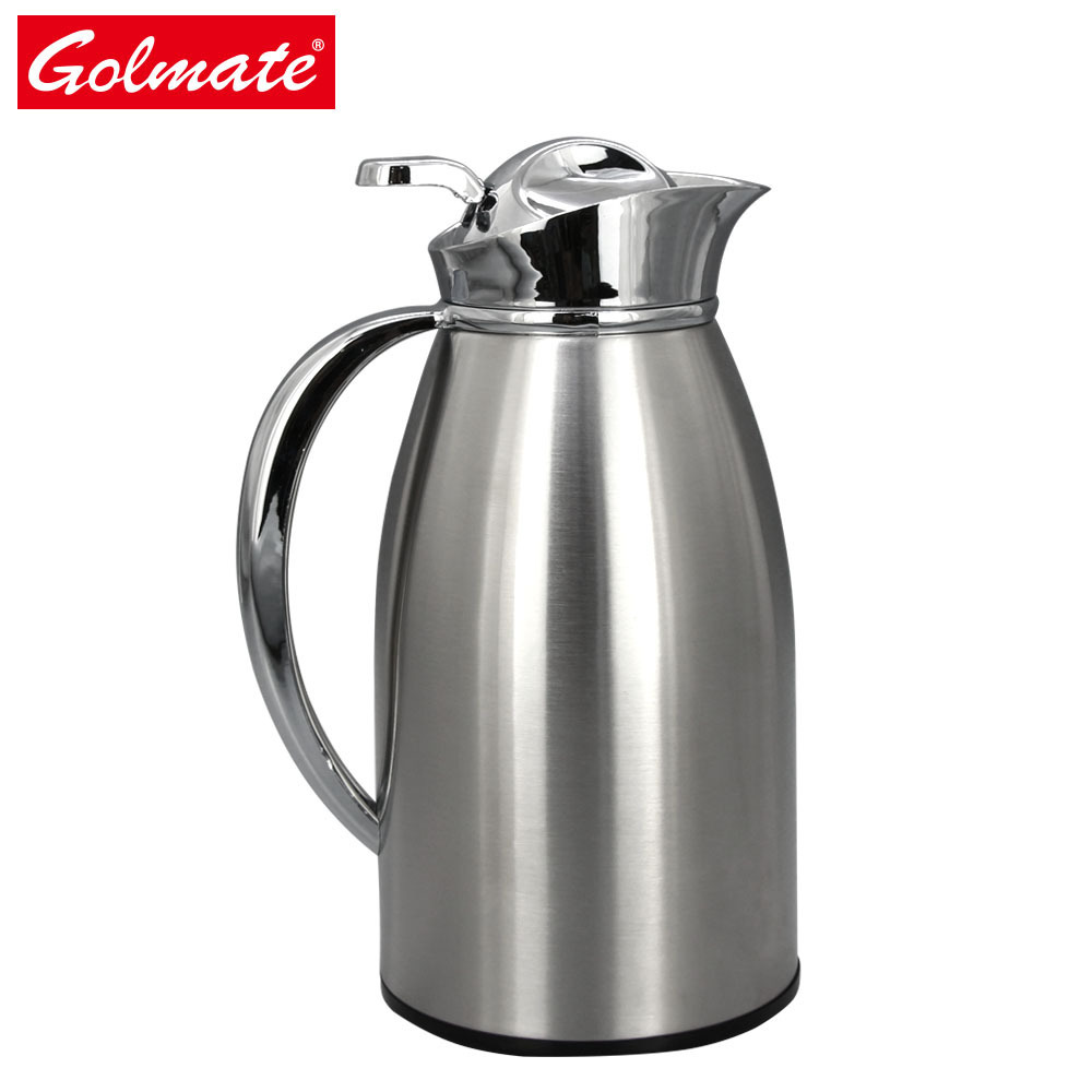 hot sale home office use stainless steel glass liner insulated thermal water tea pot