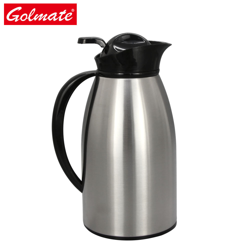 hot sale home office use stainless steel glass liner insulated thermal water tea pot