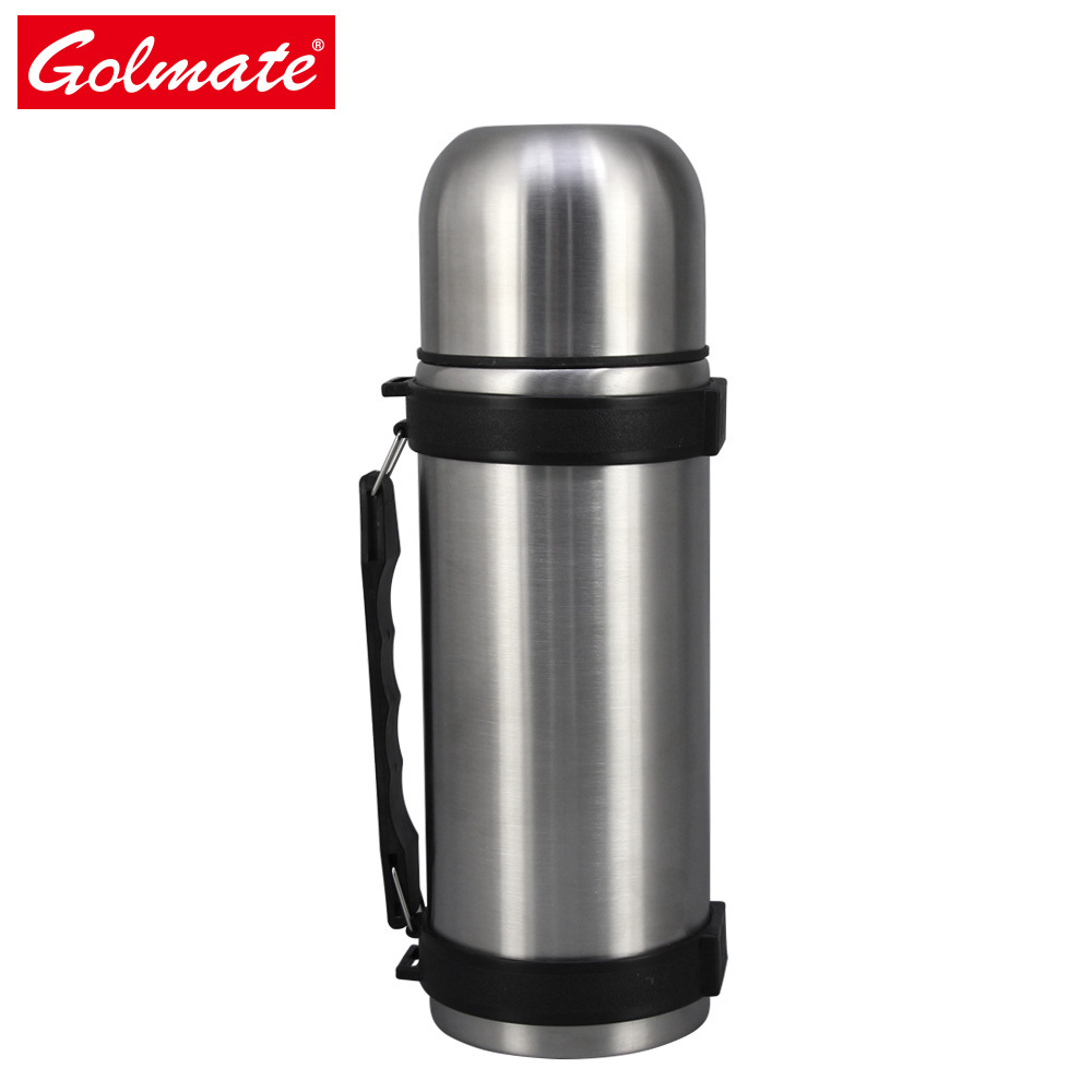 thermos 1000ml stainless steel vacuum soup flask with handle