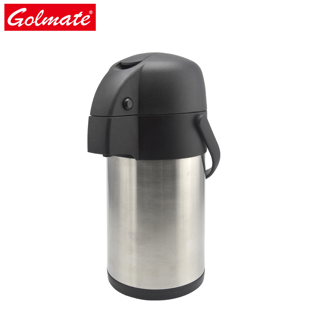 Lever pump stainless steel thermos vacuum coffee pot airpot pump pot 1.9l 2.2l 2.5l 3.0l 3.5l 4.0l