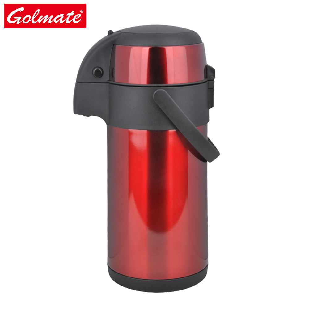 Stainless steel insulated vacuum coffee carafe pump dispenser airpot