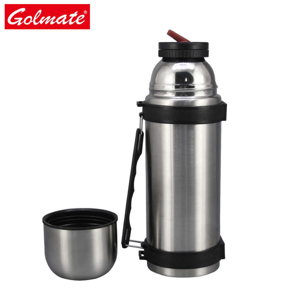 thermos 1000ml stainless steel vacuum soup flask with handle