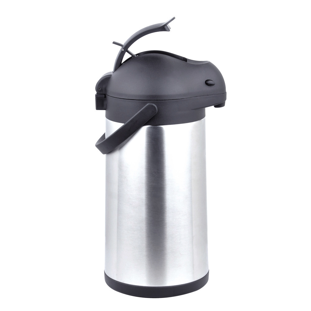 3L SS insulated thermos double wall vacuum airpot coffee carafe pump