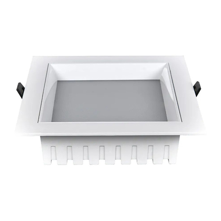 Customized 2 4 6 8 Inch Adjust Down Lights 18W Down Light Die-Casting Aluminum Cob Led Downlight Square Spotlight Downlights