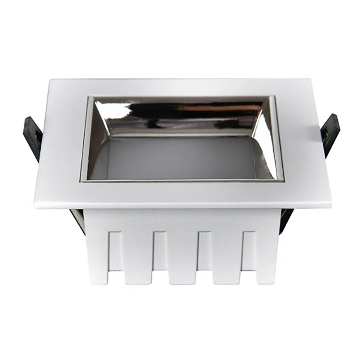 Customized 2 4 6 8 Inch Adjust Down Lights 18W Down Light Die-Casting Aluminum Cob Led Downlight Square Spotlight Downlights