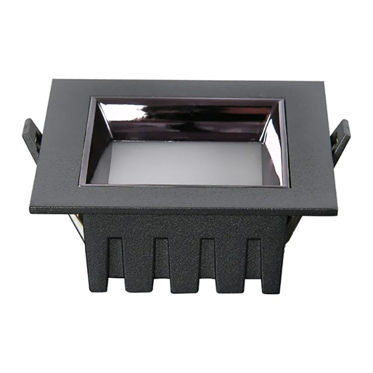 Customized 2 4 6 8 Inch Adjust Down Lights 18W Down Light Die-Casting Aluminum Cob Led Downlight Square Spotlight Downlights