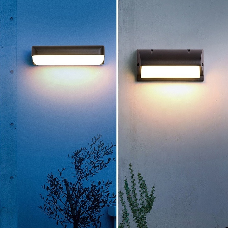 High quality surface mounted decorate black waterproof lights aluminum led outdoor wall lamp