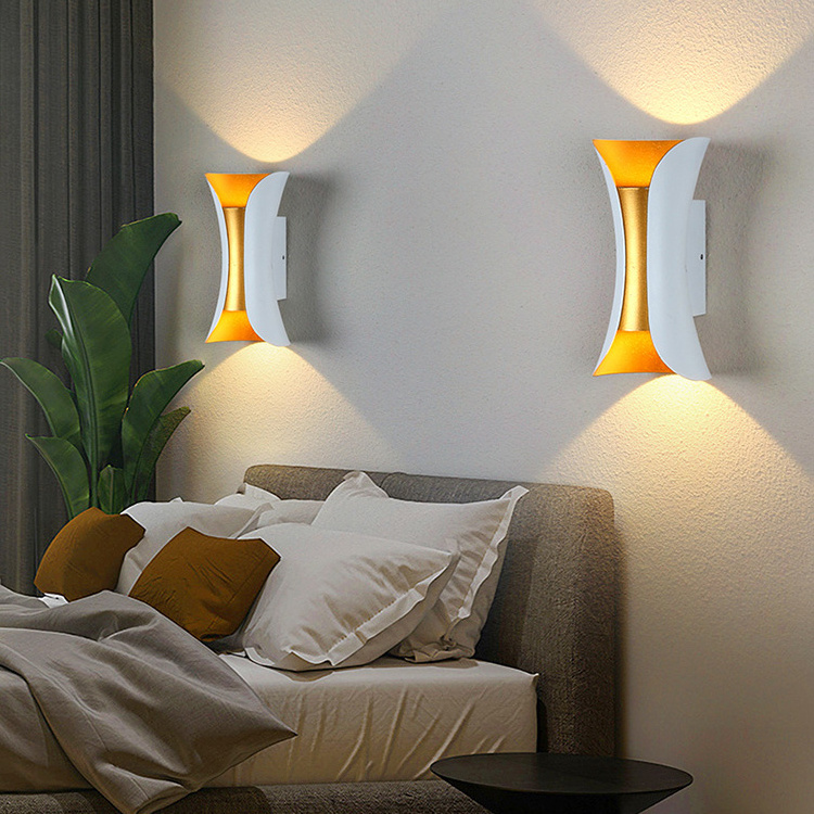 Indoor Lamp Up and Down Aluminum Decorate Sconce Led Wall Washer Light for bedroom