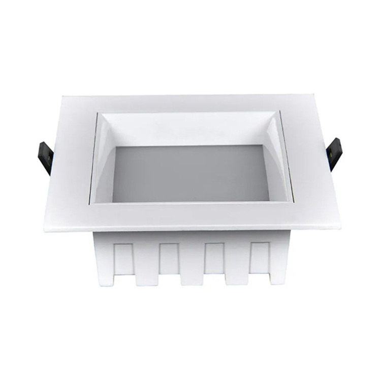 Energy Saving Square Ceiling Down Light 7W 9W 12W Spotlights Anti Glare Downlight Chrome Reflector Fixture For Hotel