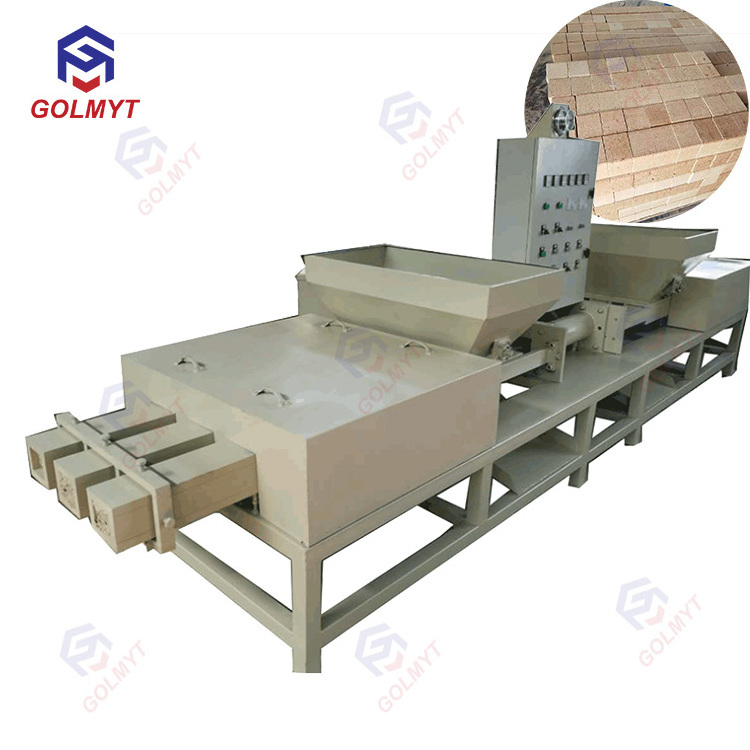 Electric hot press machine wood pallet block production line/sawdust recycling wood pallet feet making machine/pallet block