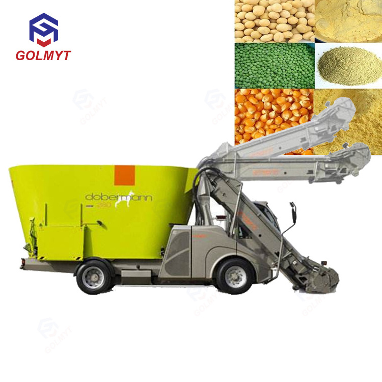 Cow/ chicken/horse/cattle feed mill equipment/ Poultry vertical Feed grinder Mixer/ Feed crushing Machine