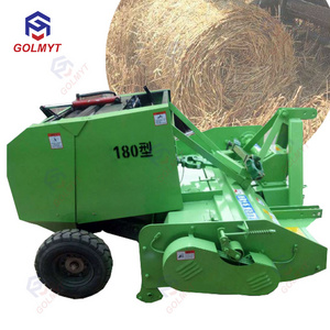 Automatic corn silage wrapping mini hay bale making machine