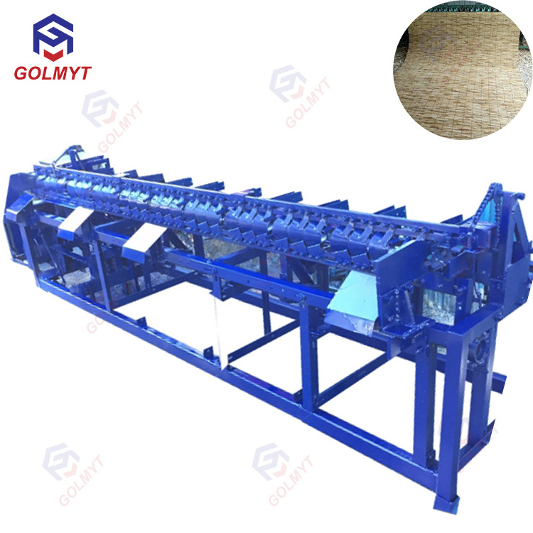 Automatic bamboo board curtain knitter mat jute weaving knitting machine industrial reed making machine prices in china