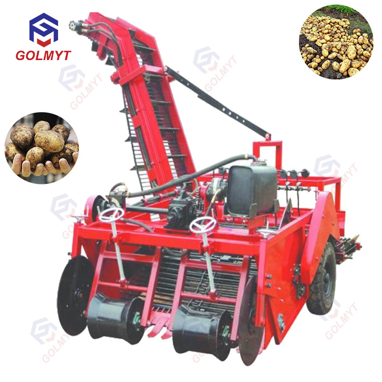 new design top quality hydraulic tractor PTO use automatic two rows Potato combine harvester digger