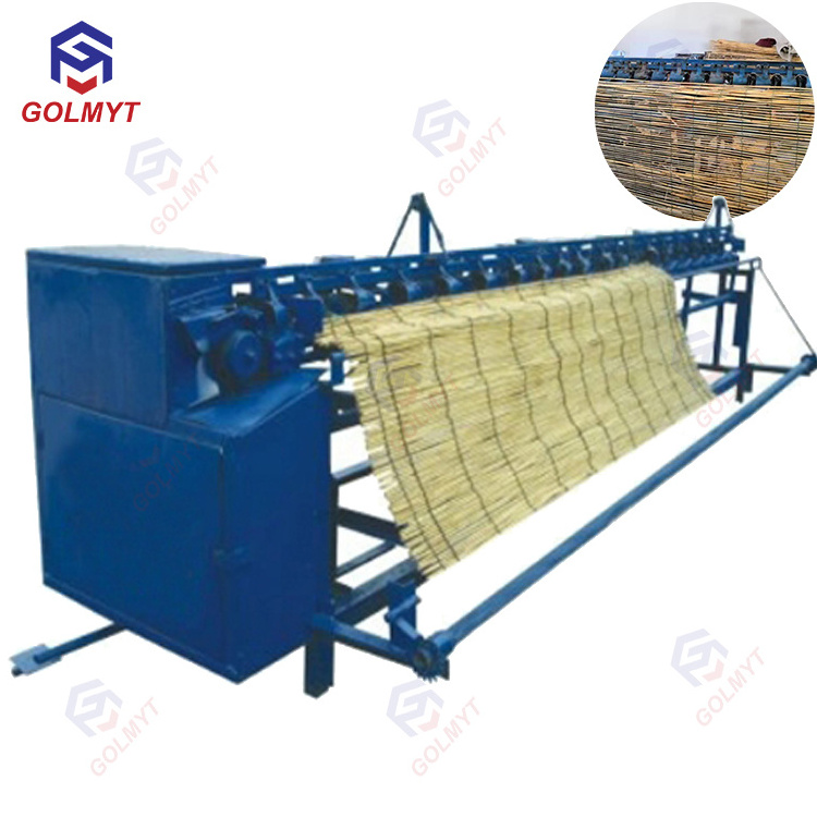 Automatic bamboo board curtain knitter mat jute weaving knitting machine industrial reed making machine prices in china