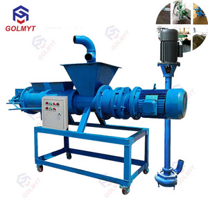 Poultry automatic Animal chicken cow dung manure drying dryer dewatering machine