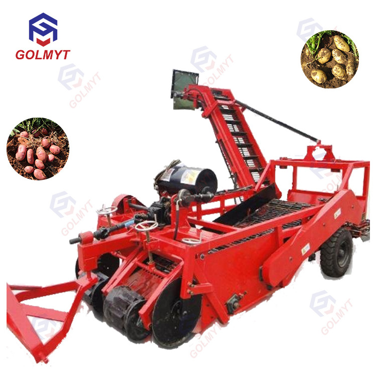 new design top quality hydraulic tractor PTO use automatic two rows Potato combine harvester digger