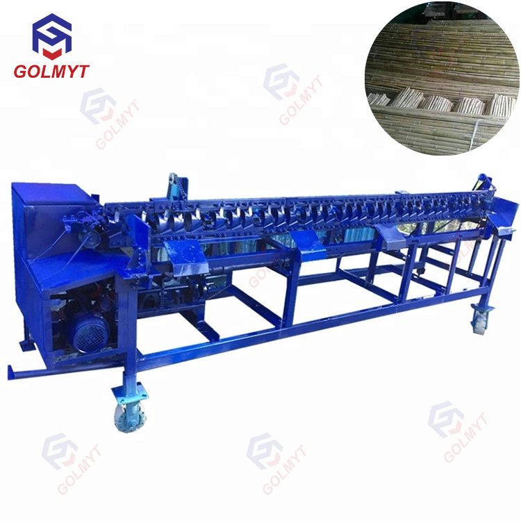 Automatic bamboo board curtain knitter mat jute weaving knitting machine industrial reed making machine prices in china