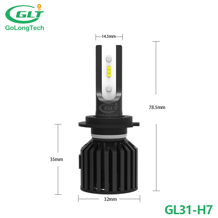 GL31 H7  auto led headlight car light  led auto light  led bulbs