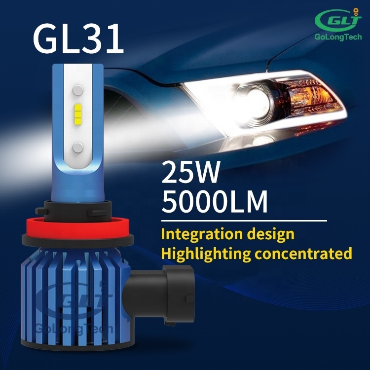 GL31 H7  auto led headlight car light  led auto light  led bulbs