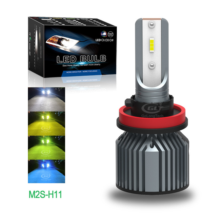 H11 50W Golongtech 20000lm Super Bright Bulbs M2S  C6  car auto h11 led headlight bulbs